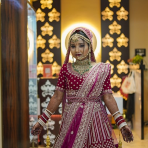 Pink Embroidered Dupatta